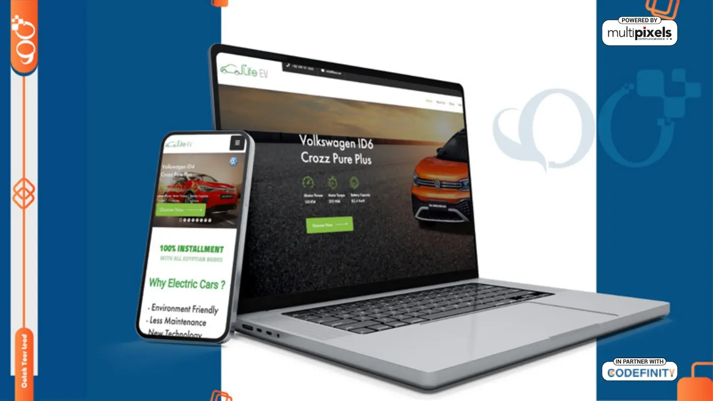 Life EV website presentation from the supplied portfolio
