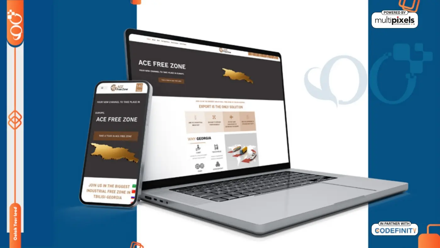 ACE Free Zone — Website design
